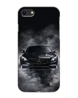 Чехол для iPhone SE (2020) с картинкой «Mercedes в дыму» Чехол для iPhone SE (2020) с картинкой «Mercedes в дыму»