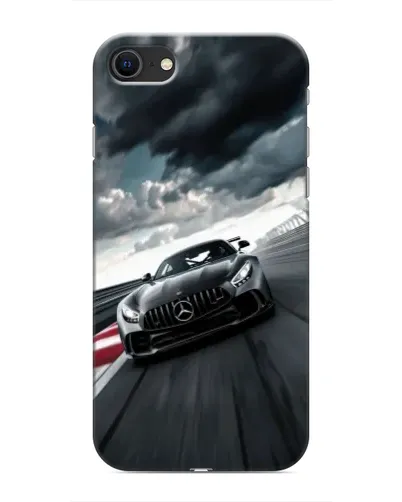 Чехол для iPhone SE (2020) с картинкой «Гоночный Mercedes AMG»