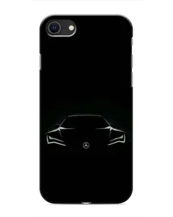 Чехол для iPhone SE (2020) с картинкой «Mercedes — силуэт авто» Чехол для iPhone SE (2020) с картинкой «Mercedes — силуэт авто»