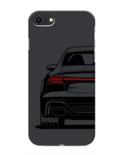 Чехол для iPhone SE (2020) с картинкой «Задняя часть Audi — арт»