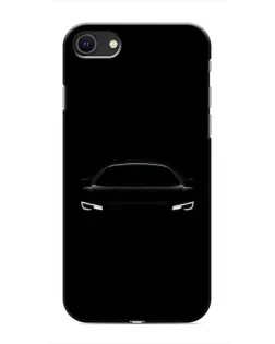 Чехол для iPhone SE (2020) с картинкой «Взгляд Audi в темноте»