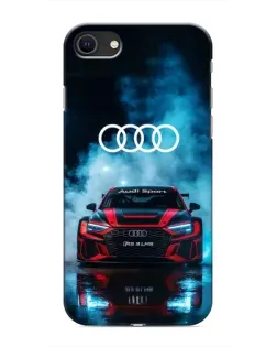 Чехол для iPhone SE (2020) с картинкой «Audi Sport — неон»