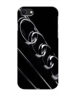 Чехол для iPhone SE (2020) с картинкой «Audi — абстрактные кольца»