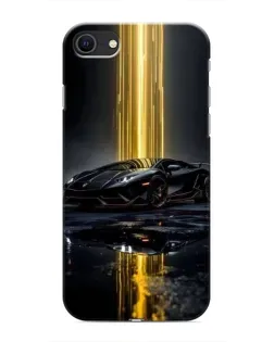 Чехол для iPhone SE (2020) с картинкой «Ночной Lamborghini драйв»
