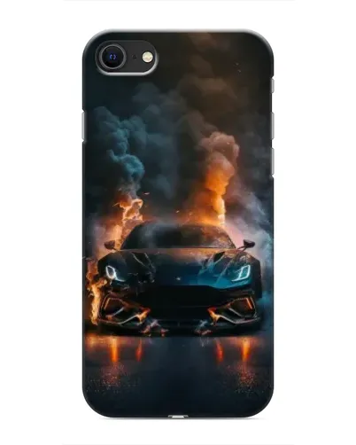 Чехол для iPhone SE (2020) с картинкой «Lamborghini дымная эстетика»