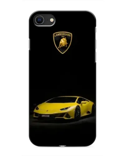 Чехол для iPhone SE (2020) с картинкой «Lamborghini желтый акцент»