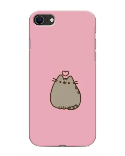 Чехол для iPhone SE (2020) с картинкой «Pusheen сердце»
