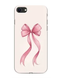 Чехол для iPhone SE (2020) с картинкой «Розовый бант»