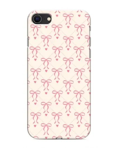 Чехол для iPhone SE (2020) с картинкой «Розовые бантики Coquette» Чехол для iPhone SE (2020) с картинкой «Розовые бантики Coquette»