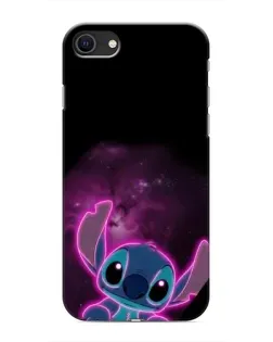 Чехол для iPhone SE (2020) с картинкой «Неоновый Stitch»