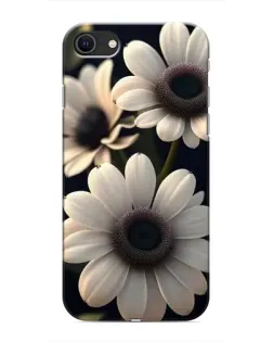 Чохол для iPhone SE (2020) з картинкою «Білі маргаритки макро»