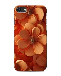 Чохол для iPhone SE (2020) з картинкою «Помаранчева макро квітка»