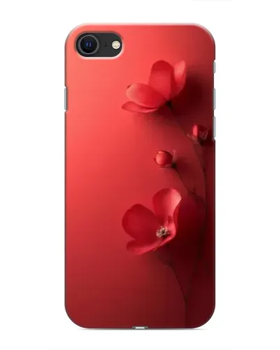 Чехол для iPhone SE (2020) с картинкой «Маковые соцветия»