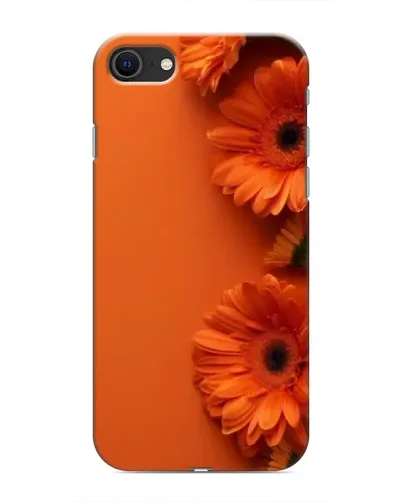 Чехол для iPhone SE (2020) с картинкой «Оранжевые герберы»