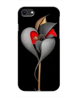 Чохол для iPhone SE (2020) з картинкою «Срібна фантазійна квітка»