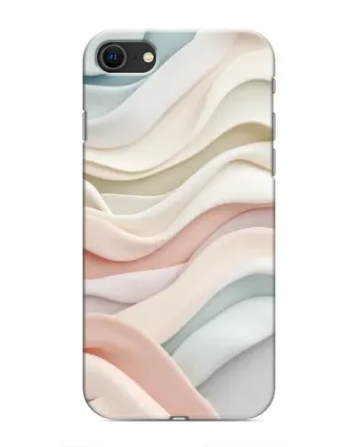 Чехол для iPhone SE (2020) с картинкой «Пастельные нежные волны»