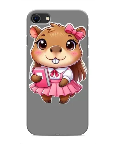 Чехол для iPhone SE (2020) с картинкой «Девочка капибара» Чехол для iPhone SE (2020) с картинкой «Девочка капибара»