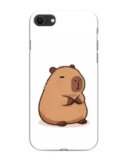 Чехол для iPhone SE (2020) с картинкой «Толстенькая капибара»