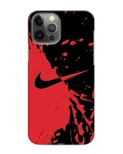 Чехол для iPhone 11 Pro Max с картинкой «Красные брызги Nike»