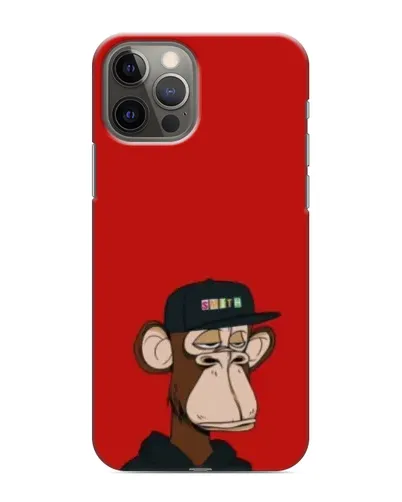 Чехол для iPhone 11 Pro Max с картинкой «Bored Ape — красный фон»