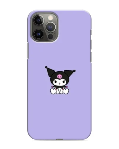 Чехол для iPhone 11 Pro Max с картинкой «Kuromi — фиолетовый минимализм»
