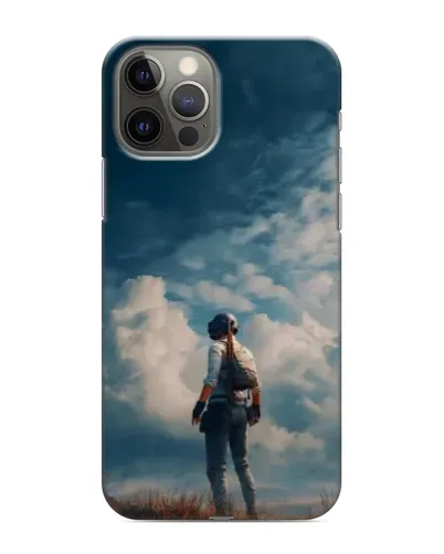 Чехол для iPhone 11 Pro Max с картинкой «Герой PUBG на скале»