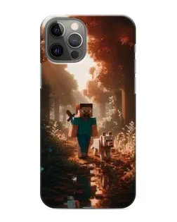 Чехол для iPhone 11 Pro Max с картинкой «Стив в лесу»