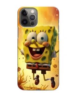 Чехол для iPhone 11 Pro Max с картинкой «Губка Боб прыгает»