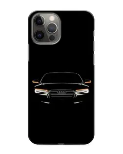 Чехол для iPhone 11 Pro Max с картинкой «Audi — ночной контур»