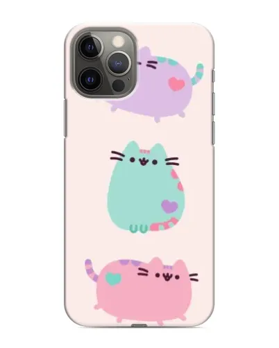 Чохол для iPhone 11 Pro Max з картинкою «Pusheen тріо»