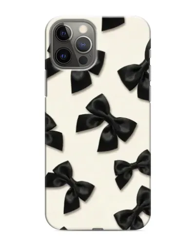 Чехол для iPhone 11 Pro Max с картинкой «Черные бантики»