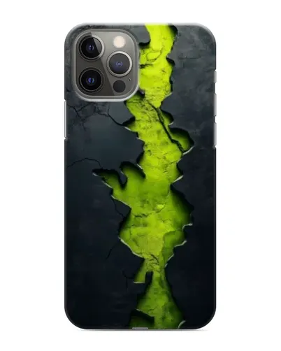 Чехол для iPhone 11 Pro Max с картинкой «Салатовый разлом скалы» Чехол для iPhone 11 Pro Max с картинкой «Салатовый разлом скалы»