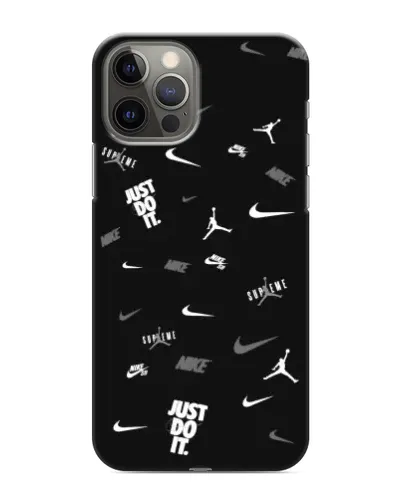 Чехол для iPhone 11 Pro с картинкой «Nike Black Pattern»