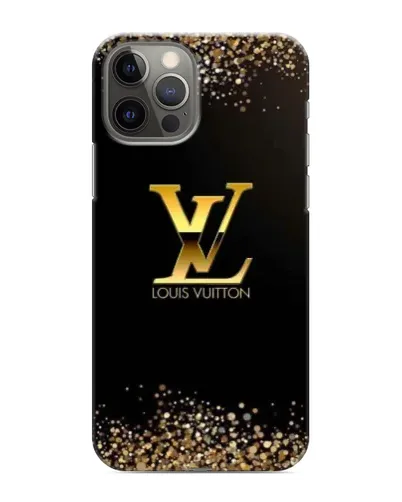 Чехол для iPhone 11 Pro с картинкой «LV — золотые искры»