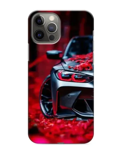 Чохол для iPhone 11 Pro з картинкою «Спортивна BMW та квіти»