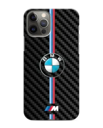 Чохол для iPhone 11 Pro з картинкою «Емблема BMW та карбон»