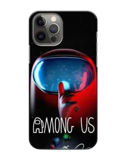 Чохол для iPhone 11 Pro з картинкою «Червоний імпостер — макро»