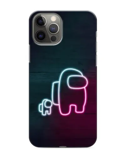 Чохол для iPhone 11 Pro з картинкою «Among Us неон-арт»