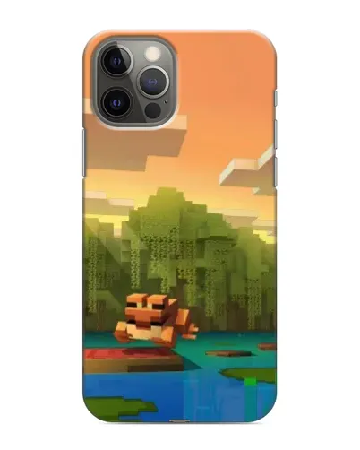 Чохол для iPhone 11 Pro з картинкою «Майнкрафт захід сонця»