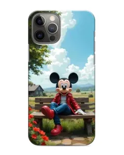 Чехол для iPhone 11 Pro с картинкой «Микки на скамейке»