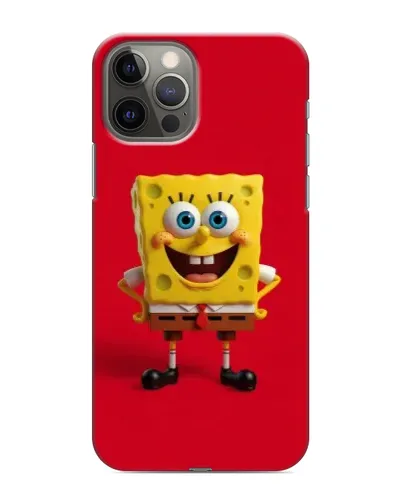 Чохол для iPhone 11 Pro з картинкою «Спанч Боб на червоному»