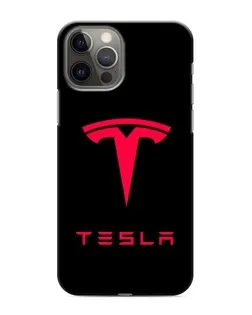 Чехол для iPhone 11 Pro с картинкой «Tesla Red Logo»