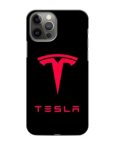 Чехол для iPhone 11 Pro с картинкой «Tesla Red Logo»