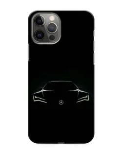 Чехол для iPhone 11 Pro с картинкой «Mercedes — силуэт авто»