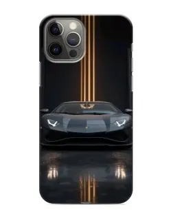 Чохол для iPhone 11 Pro з картинкою «Lamborghini золоті лінії»
