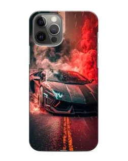 Чохол для iPhone 11 Pro з картинкою «Lamborghini червоний дим»