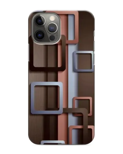 Чохол для iPhone 11 Pro з картинкою «Коричневі об'ємні квадрати» Чохол для iPhone 11 Pro з картинкою «Коричневі об'ємні квадрати»