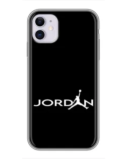 Чехол для iPhone 11 с картинкой «Jordan White Logo»