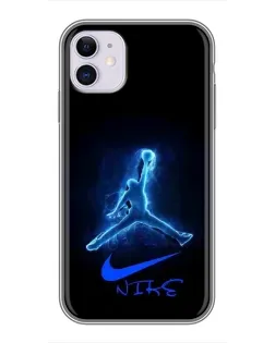 Чехол для iPhone 11 с картинкой «Jordan Neon Blue»