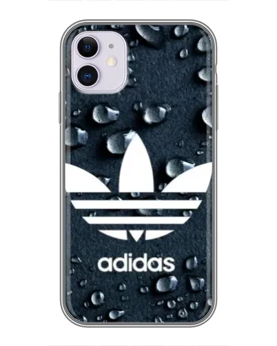 Чехол для iPhone 11 с картинкой «Adidas Trefoil Blue» Чехол для iPhone 11 с картинкой «Adidas Trefoil Blue»